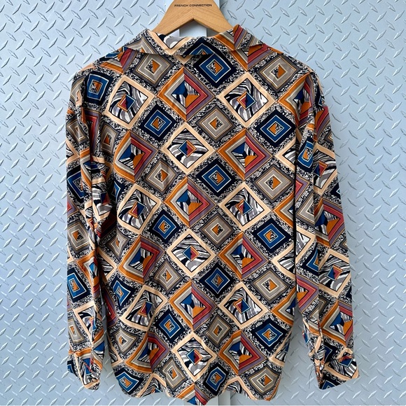 Abstract silk button up - Picture 4 of 5